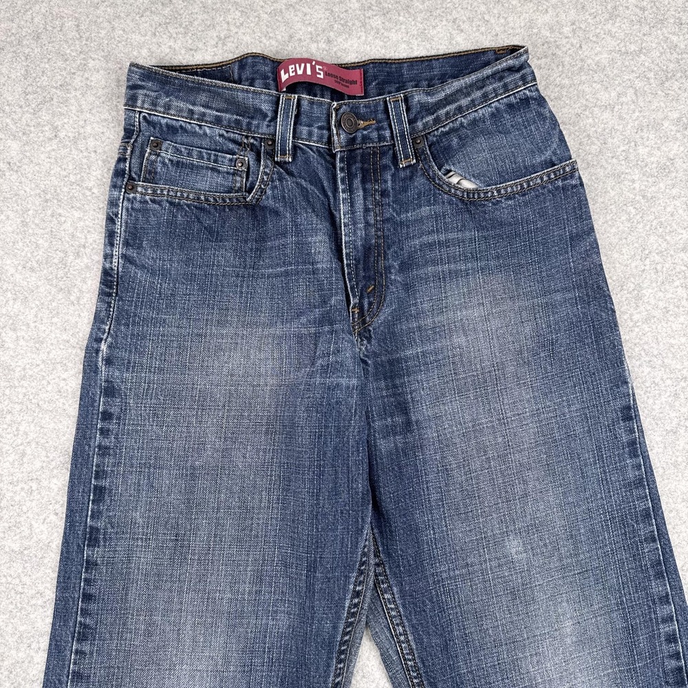 Levis 569 Jeans Boys 14 Regular 27x27 (26x26) Blue Loose Straight Relaxed Denim